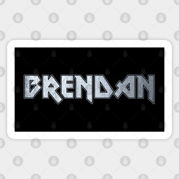 Heavy metal Brendan Sticker by KubikoBakhar